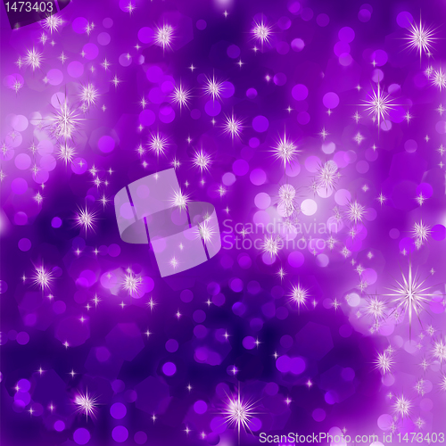 Image of Glittery purple Christmas background. EPS 8