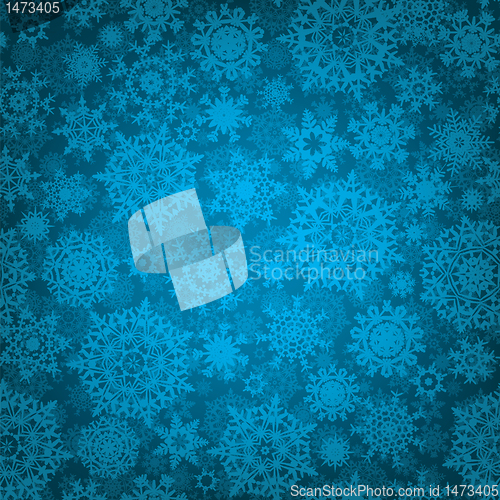 Image of Seamless deep blue christmas texture. EPS 8