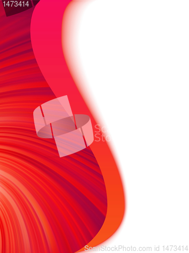 Image of Orange red and white abstract wave burst. EPS 8