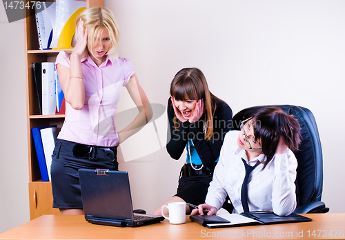 Image of Three pretty businesswomen