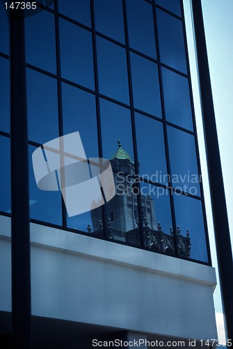 Image of Building reflected in another building