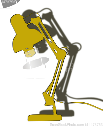 Image of silhouette of lamp