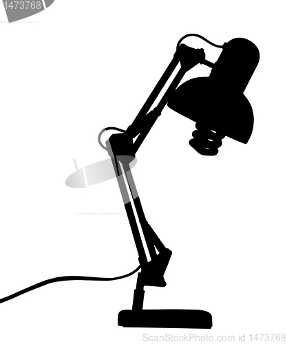 Image of silhouette of lamp