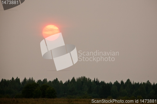 Image of evening sun