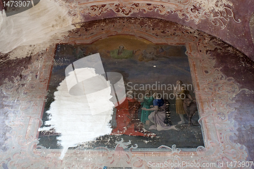 Image of old damaged fresco