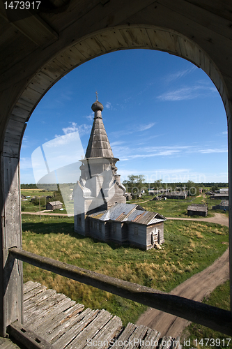 Image of Russian wooden church