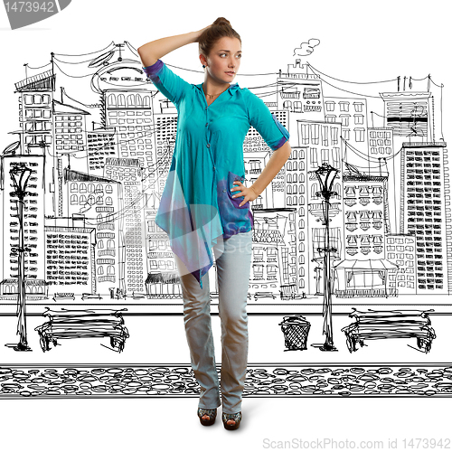 Image of woman looking on camera