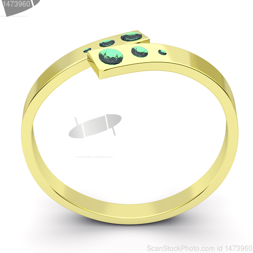 Image of Modern designed diamond ring