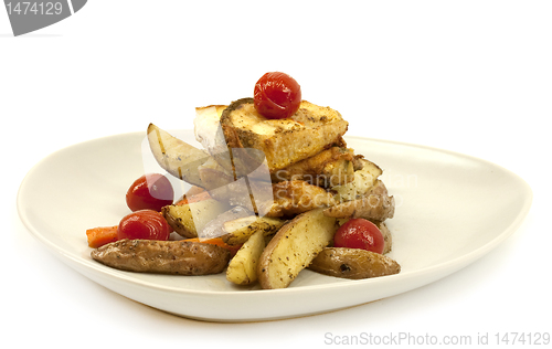 Image of Fried fish and vegetables