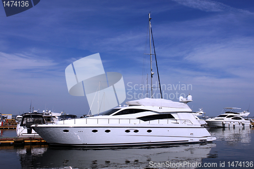 Image of yachts at a berth