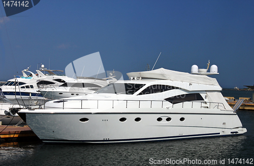 Image of yachts at a berth