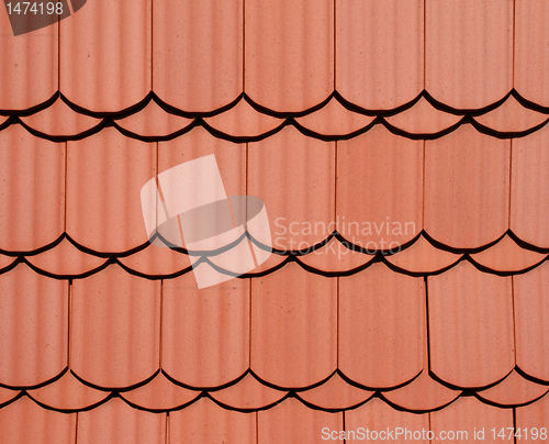 Image of Red roof texture