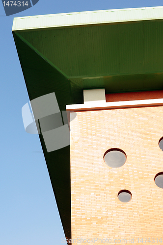 Image of Top of modern buildings