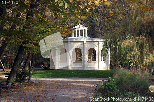 Image of Pavilion in park Maksimir Zagreb