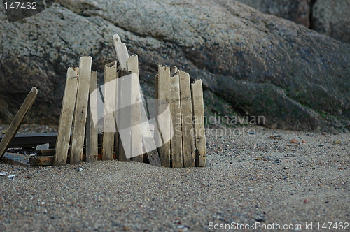 Image of broken lobster pot