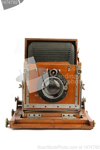Image of old wooden camera