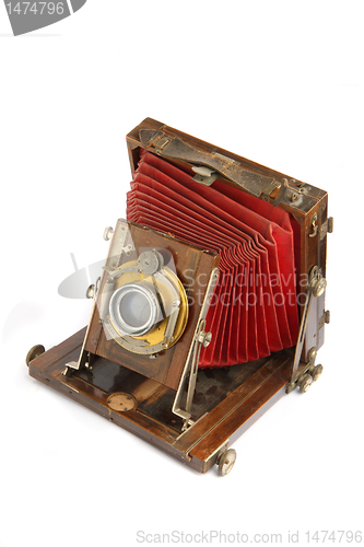 Image of old wooden camera