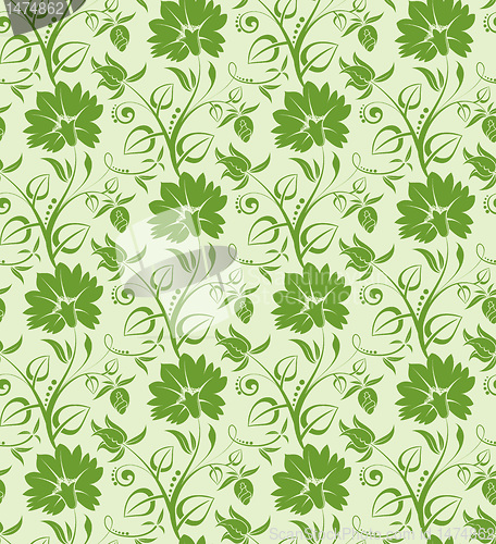Image of Floral seamless background