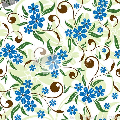 Image of Floral seamless background