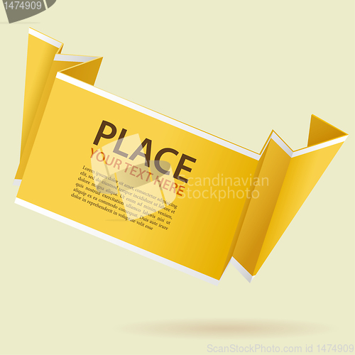 Image of Paper Origami Banner