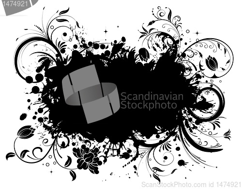 Image of Grunge Floral background