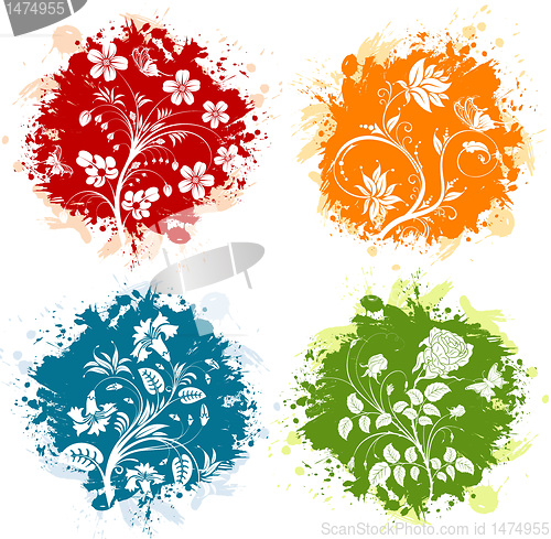 Image of Floral grunge