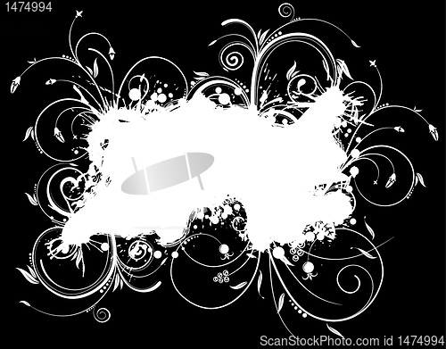 Image of Grunge Floral background