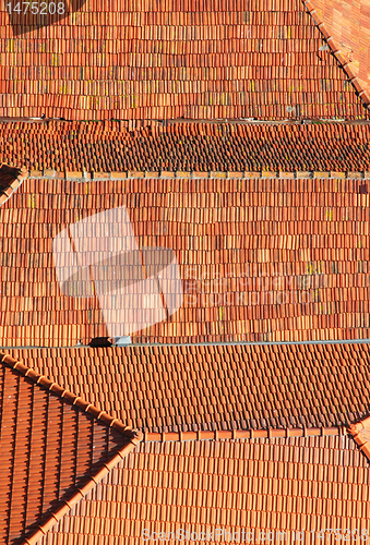 Image of Portugal. Porto city. Old historical part of Porto. Roofs 