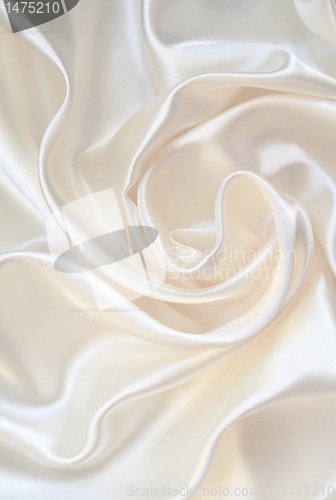 Image of Smooth elegant white silk as wedding background 