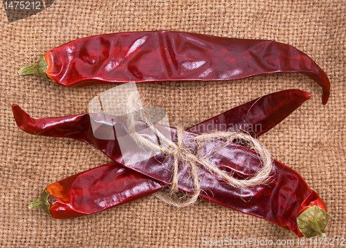 Image of Colorful red peppers