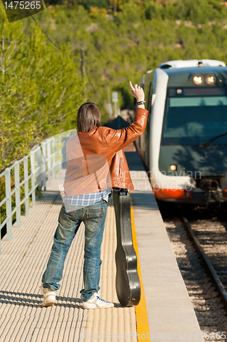 Image of Stopping the train