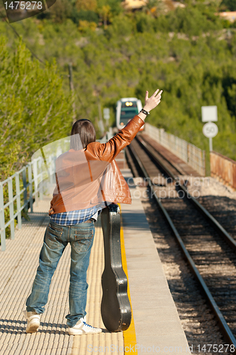 Image of Stopping the train