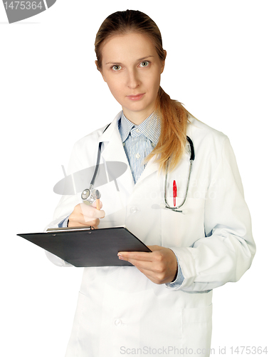 Image of doctor woman looking at camera