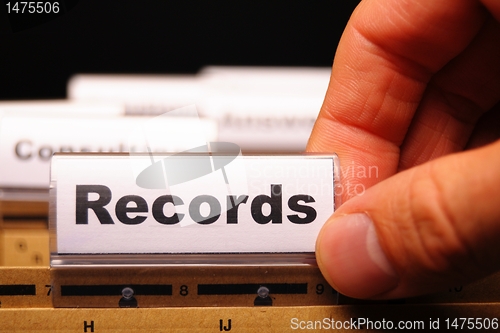 Image of records