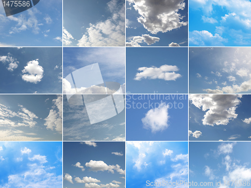 Image of Blue sky collage