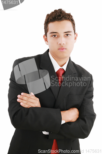 Image of Portrait of a business man isolated on white background. Studio 