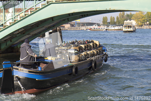 Image of Wine barge in Venice
