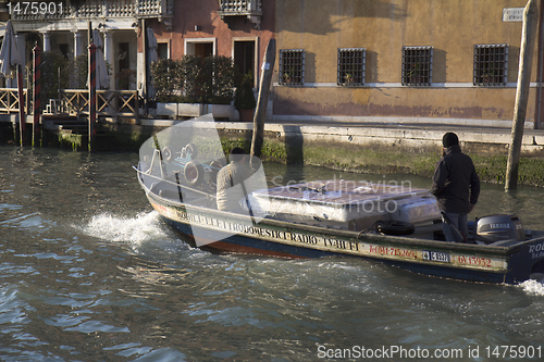 Image of Small barge in Venice