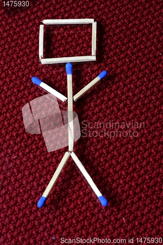 Image of matchstick  guy