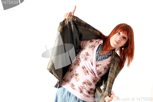 Image of posing girl