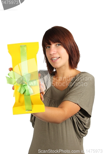 Image of girl with present
