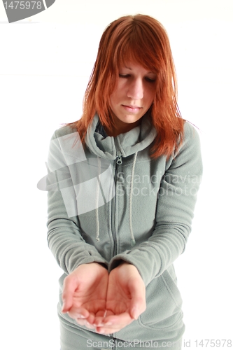 Image of helping hand girl