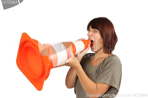 Image of girl making a speech