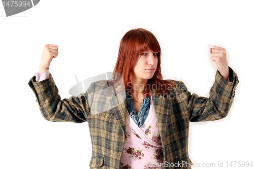 Image of posing girl