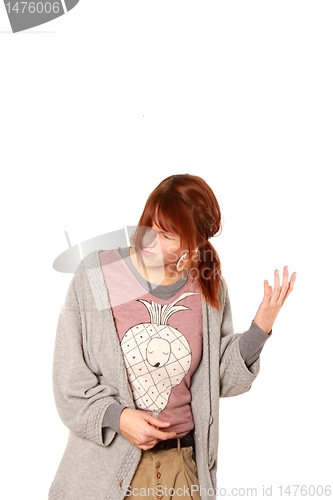 Image of air guitar girl