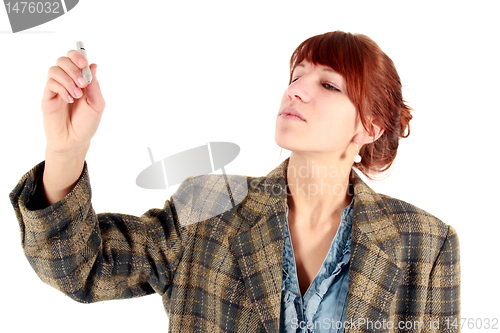 Image of girl writing