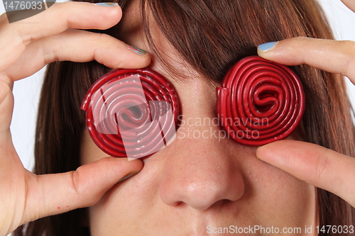 Image of girl with sweets