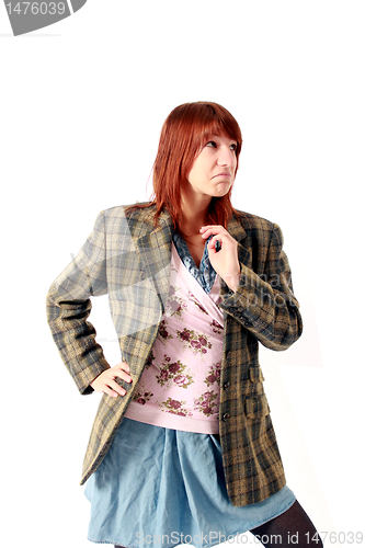 Image of funny posing girl