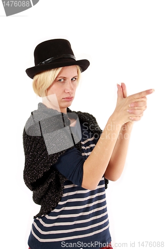 Image of posing girl