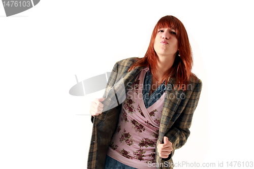 Image of posing girl